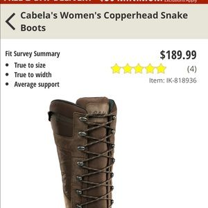 Cabelas women snake boots